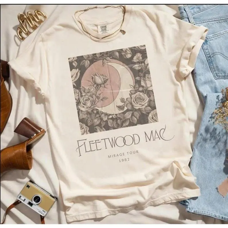 Vintage Fleetwo.od M.ac Band Shirt, Retro Music Rock Band Shirt, Retro Fleetwood Mac Mirage T-shirt, Rock Band Music