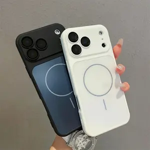 Luxury for MagSafe Magnetic Case for iPhone 16 Plus  Quickly Converts 17Air 17 16 15 14 13 Pro Max Shockproof Silicone TPU Soft Case
