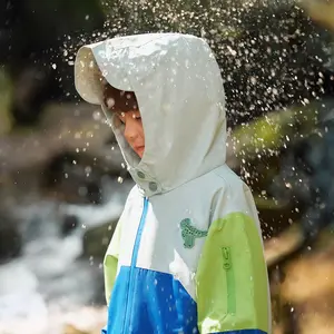 【CICIIBEAR】 Boys' Waterproof Soft Shell Jacket with Dinosaur Print Playful Color 3-in-1 Protective Fabric Adjustable Cuffs Reverse Zipper Pockets for Outdoor Adventures Fashionable boy outfits hoodies drip for boys