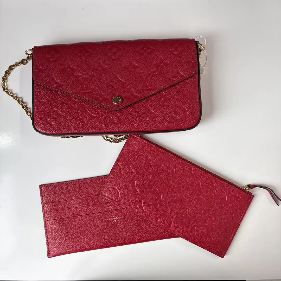 Pre-owned Louis Vuitton leather Crossbody bags Monogram Empreinte Pochette Félicie