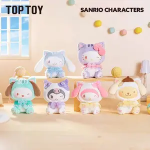 Sanrio Play With Kittens Vinyl Face Plush Keychain Blind Box