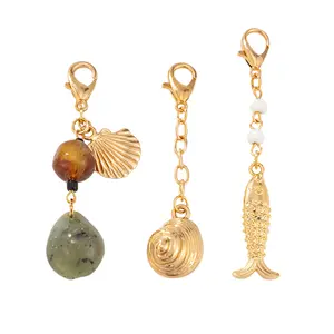 OIDEA Boho Ocean Body Chain Set for Women, 3 Piece Bikini Shell Conch Fish Summer Beach Waist Belly Chain Jewelry for Vacation
