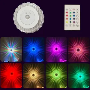 16 Color Waterfall Lights, Running Light Effect Wall Lamp, Activated by Motion Device, USB Charging with Remote Controller