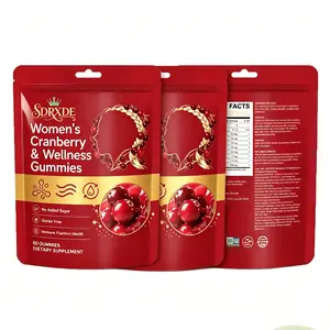 SDRXDE Women's Cranberry Health Gummies | Sugar Free and Gluten Free | 3 Pack Value, High Quality Cranberry Extract+D-Mannose+Vitamin C Compound Formula. Enhance Immunity - Advanced Formula Advanced Compound Formula