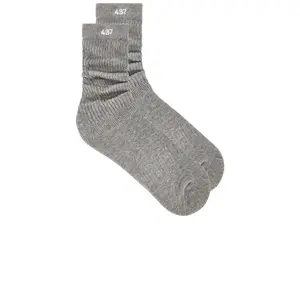437 The Scrunch Sock in Heather Grey