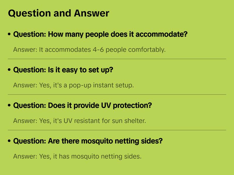 Screen House Gazebo, 4-6 Person Pop Up Igloo Screened Canopy Tent with Mosquito Netting Sides, Instant UV Resistant Sun Shelter for Garden, Patio, Backyard, Black