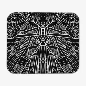 Black and White Geometric Mousepad
