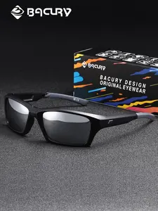 BACURY Sports Style Polarized Sunglasses For Men And Women, Square Mirrors That Fit All Face Shapes, Suitable For Outdoor Cycling, Hiking, Driving, Uv Protection, Reducing Glare, A Great Gift