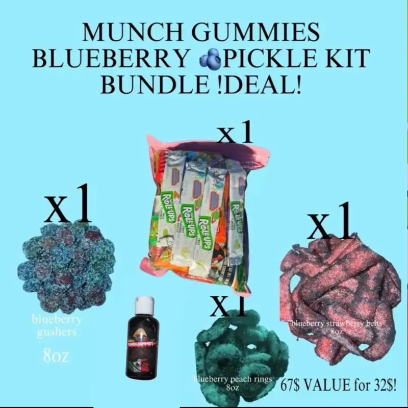 MUNCH GUMMIES ~ BLUEberry PICKLE KIT BUNDLE
