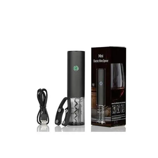 Electric Wine Opener  Rechargeable Automatic Bottle Corkscrew Set With Type-c Usb Foil Built-in Lithium For Party Home