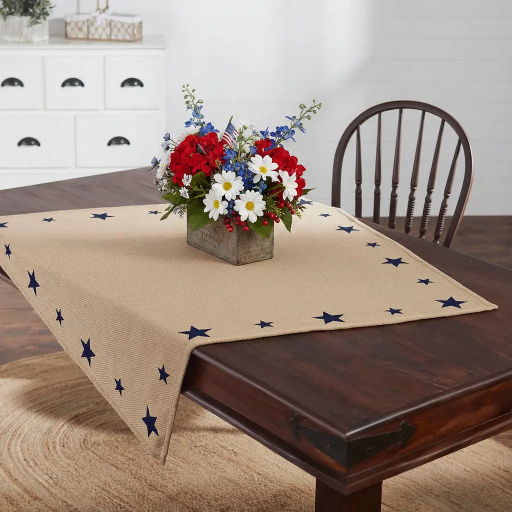 My Country Navy Star Table Topper