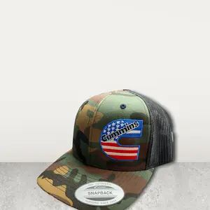 Cummins American Flag Yupoong Trucker Hat