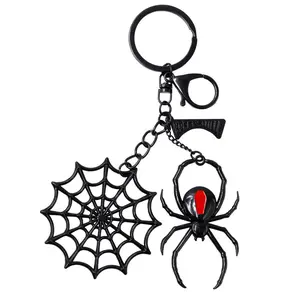 Black Widow Web Charm Keychain Black Widow Web Charm Keychain