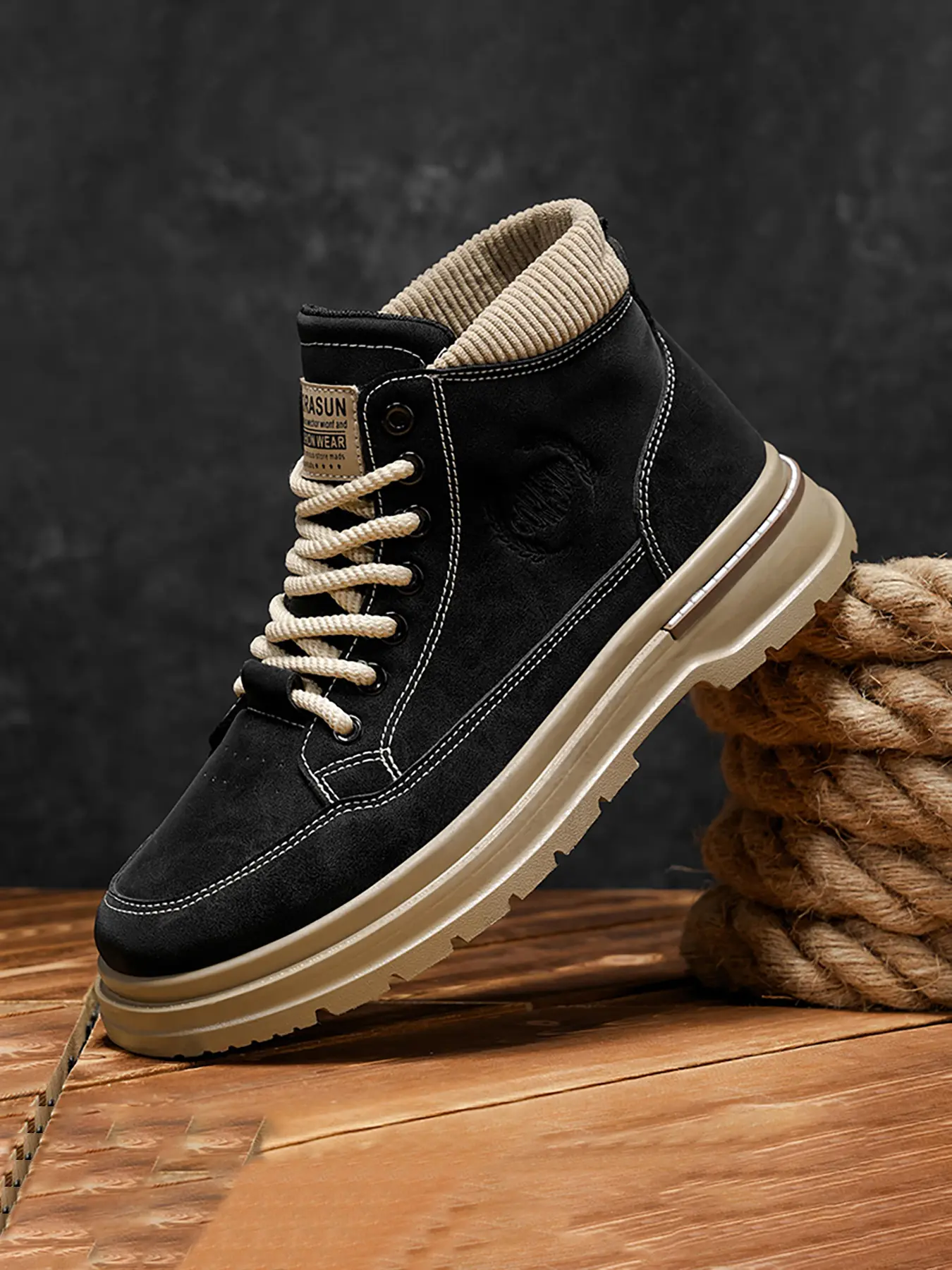 Fashion Men's Boots, Casual Ankle Boots, Stylish Classic Casual Shoes for Daily Wear, Comfortable and Trendy Footwear for All Seasons, Perfect for Any