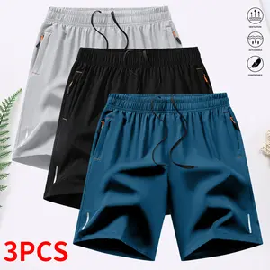 3 Pack Quick Dry     Sport Style Anti Wrinkle Design Polyester Blend Solid Color Reflective Strips for Running Football Badminton Basketball Ping Pong Weightlifting Gym Workout   Set  SpringStatements