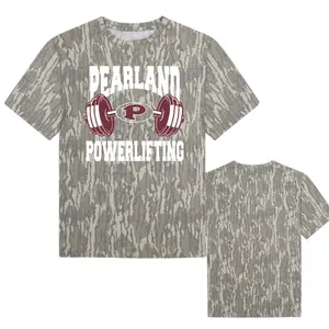 Pearland Powerlifting- Barbell Performance Tee, Mossy Oak Camo T Shirt, Style Camo 3D Hunting T Shirt, Gift For Him For Her