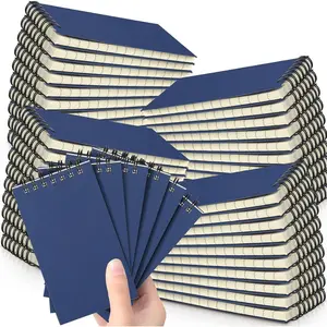 54 count Pocket Notebook Bulk Small 3x5 Inch Spiral Notepads Mini Top Bound Spiral Notebook With Lined Pages 120 Pages Ruled Journals Memo Pads for Home Office College Work School (Blue)
