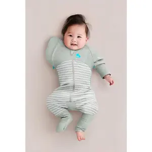 Swaddle Up™ 2-in-1 Transition Suit 0.2 TOG Cotton Olive Stripes