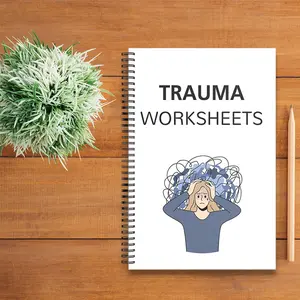 Trauma Worksheets Notebook, Guided Reflection Journal with Coping Prompts & Emotional Processing Pages - Practical Tool for Self-Healing and Personal Growth, Shadow Work Journal, Journaling Notebooks, Interactive Notebook