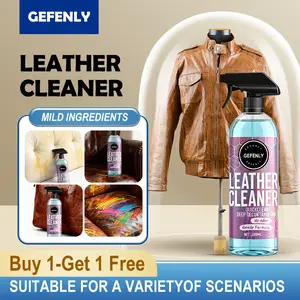 【Buy 1 Get 1 Free!】Gefenly Leather Cleaning Solution 200ml - Non-Toxic Formula for Automotive, Furniture, Footwear, Handbags & Equestrian Gear, Multi-Purpose Leather Care