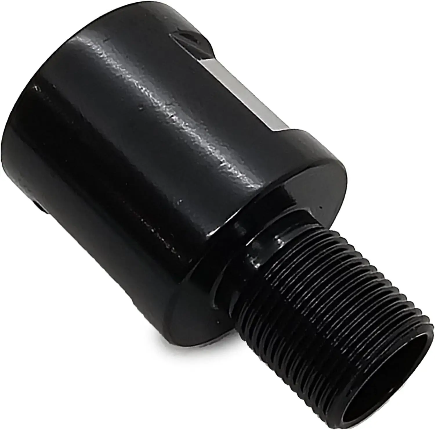 1/2-28 Male to 5/8-24 Female Adapter Enhancement Device Steel CNC Machined Black