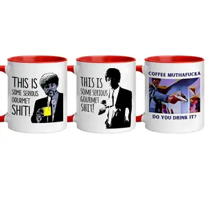 Serious Gourmet Sh!t Coffee Mug, Pulp Fiction Inspired Ceramic Mug 11oz or 15oz, Jules Winnfield, Jimmie Quote Mugs, Funny Movie Quote Coffee Cup, Quirky Film Lover Gift, Retro Pop Culture Drinkware