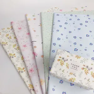 5 SheetsFlower Gift Paper 20" x 30" 51 x 75 cm Kraft Paper Gift Wrap Present Birthday Design for Party, Holiday, Baby Shower
