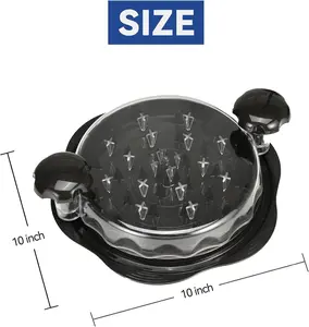 Manual Chicken Breast Grinder Machine for Ground Food, Meat & Vegetables (Elegant Black) Utensils Compact