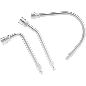 Washer Extension Wand - Gutter Cleaner Attachent - 30?, 90?, 120? Curved Rod, 1/4" Quick Connect, 4000 PSI