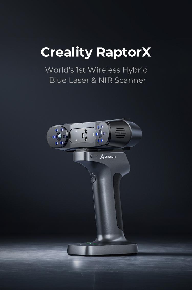 Creality RaptorX: Wireless Hybrid Blue Laser & NIR Scanner