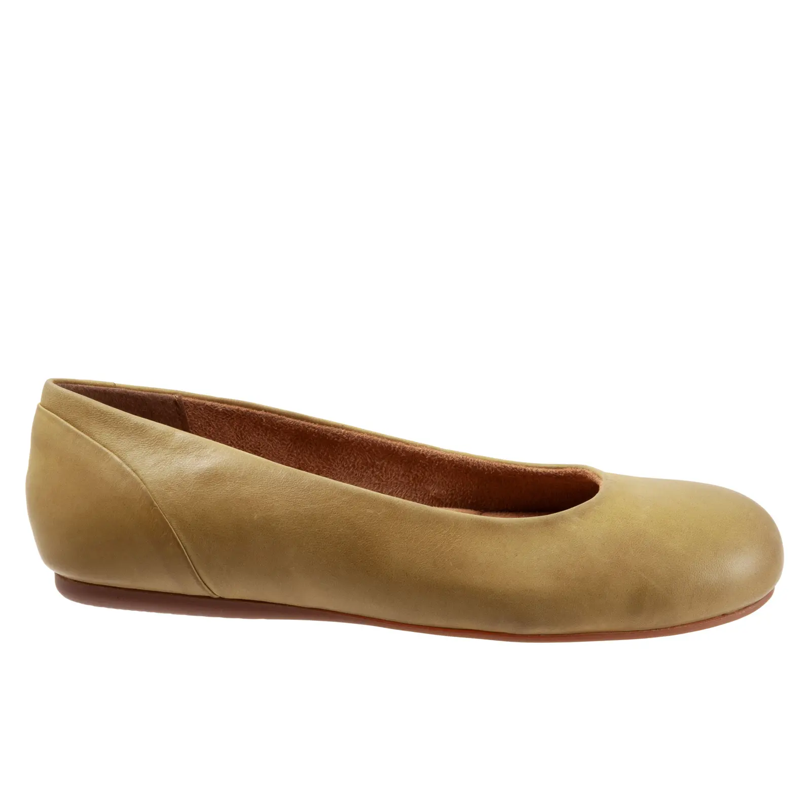Softwalk Sonoma S1862-322 Womens Green Extra Wide Ballet Flats Shoes