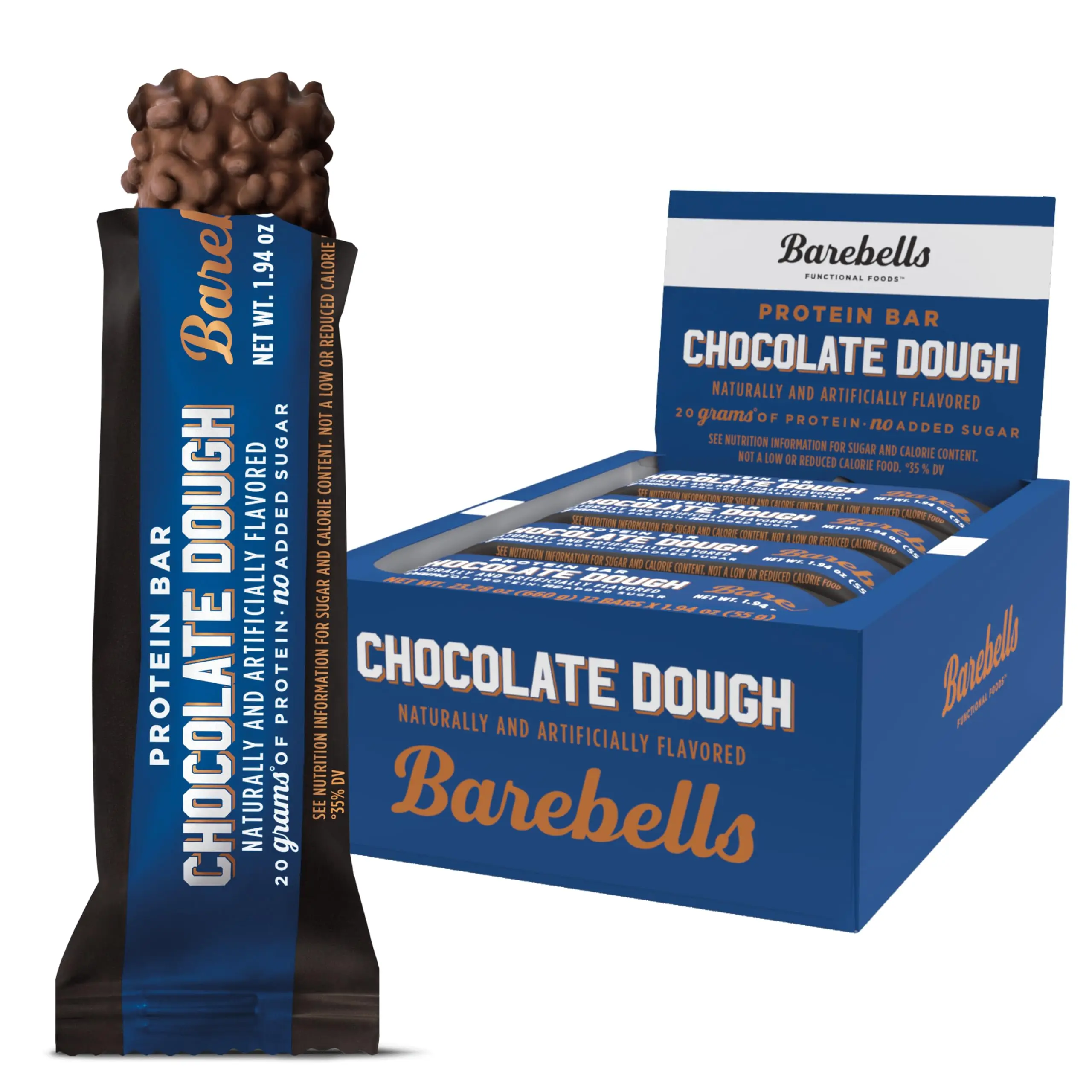 Barebells Chocolate Dough Bar 12 Per Box Barebells Chocolate Dough Bar 12 Per Box