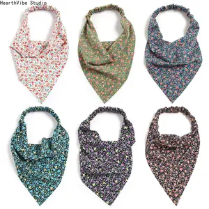 Women's Elastic Daisy-Designed Fabric Triangular Sports Headband, Universal Adults' Versatile Hair Accessory, Headbands for Women - Outdoor Use