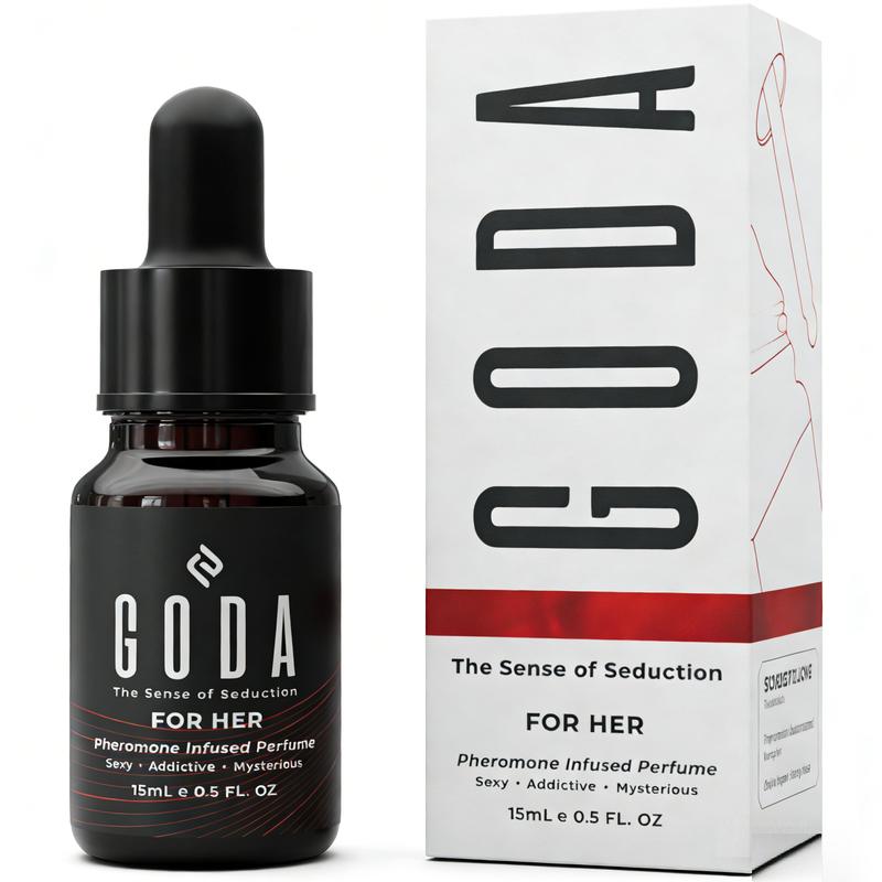 GODA For Her Pheromone Perfume | Long-Lasting Floral Fragrance | Jasmine & Rose | Vegan Travel Perfume 15ml / 0.5 fl. oz
