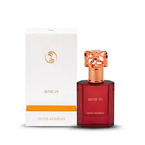 Swiss Arabian Rose 01 - Luxury EDP Spray Fragrance - 1.7 Oz - Long Lasting, Addictive, Seductive Signature Aroma - Dubai Origin