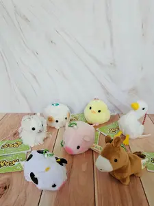 Farm Animals - Puchimaru - Bean-filled Plush Keychain