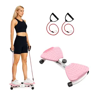 Waist Twister Machine & Ab Twist Board (300 lbs Weight Capacity) - Noiseless Home Gym Equipment for Slim Waist & Core Ab Workouts (For Women & Men)