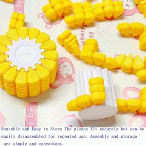 Corn Puzzle Stress Relief Toy for Adults and Teens, Unique Desktop Decor, Backpack Keychain, Anxiety Relief, 3D Corn Cube Puzzle Game