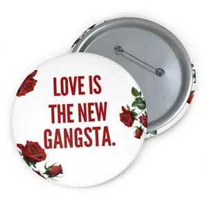 & Brooches Best Sellers Love is The New Gangsta Custom Pin Buttons button California Pen lady trendy exquisite Collar Clips