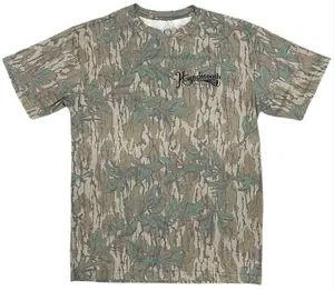 Mossy Oak Greenleaf Strutter Short Camo Print Sleeve T-Shirt