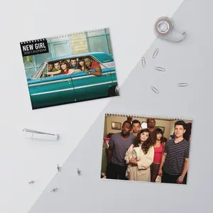 New Girl Wall Calendar 2026 Funny Movie Calendar for Movie Fan Lover 270gsm Premium Paper 11x8.5 & 14x11.5 Inches Eco-Friendly Design