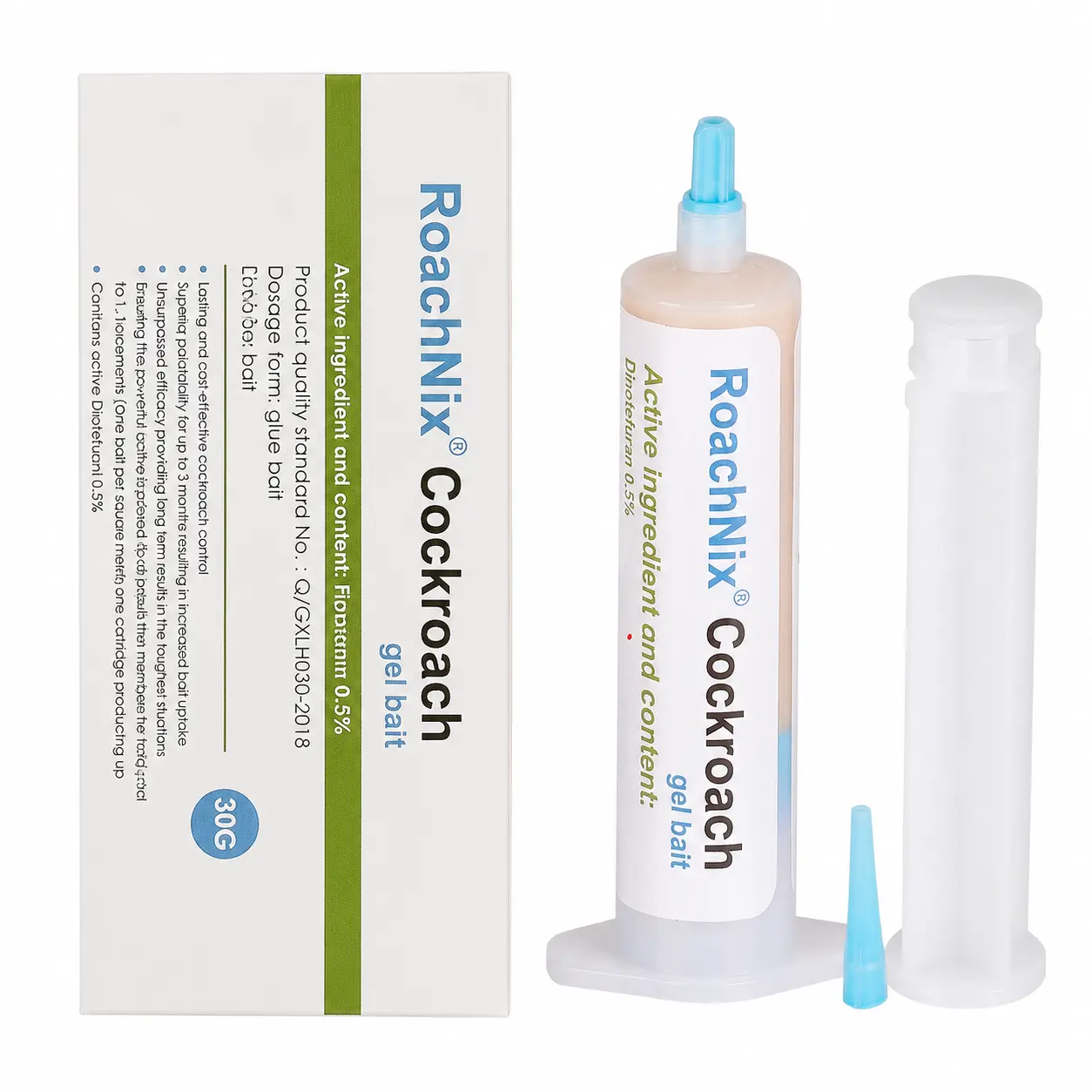 Cockroach Gel Bait Syringe - Low Odor Colony Killing Formula, Discreet Apply with Pea-Sized Dots, Long-Lasting Indoor Home Pest Control for Kitchen Cabinets & Corners, Suitable for Everyday Use Against Cockroaches