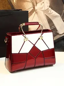 Fashion Women's Square Patchwork Bag, Classic Versatile Shoulder Bag, Casual Crossbody Handbag, Stylish Daily Use Accessory