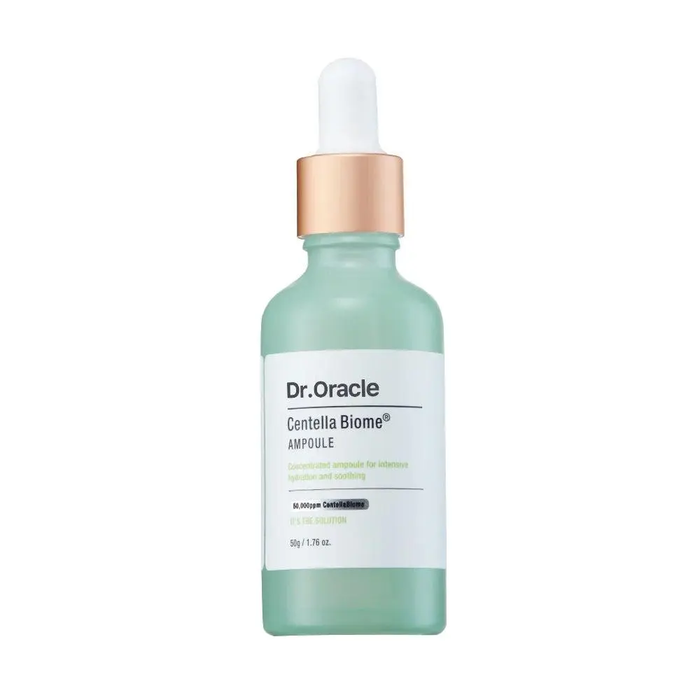 Dr. Oracle Centella Biome Ampoule 50ml, Korean Cica Serum with Centella, Ceramide, Panthenol + Hyaluronic Acid