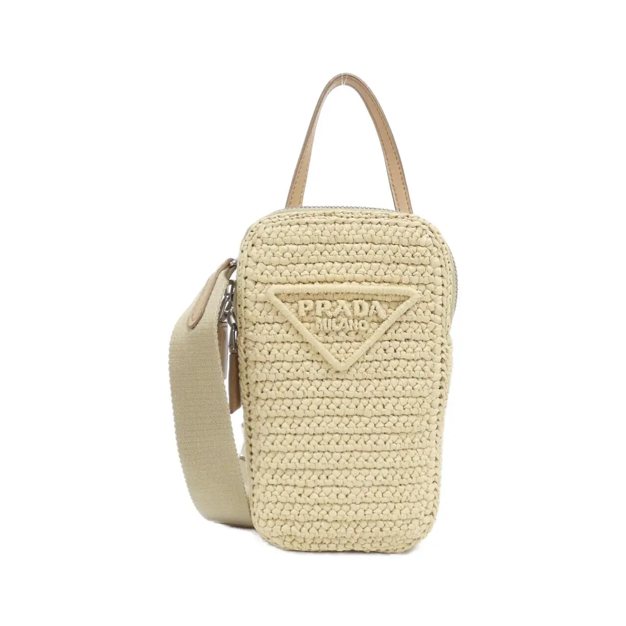 Pre-owned PRADA Straw Shoulder Bags RAFIA Shoulder Bag
