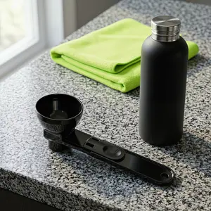 2-in-1 Sliding Spoon & Funnel Reusable Practical Kitchen Tool Smooth use for scooping and pouring coffee powder, milk powder and various granular supplies-MM1