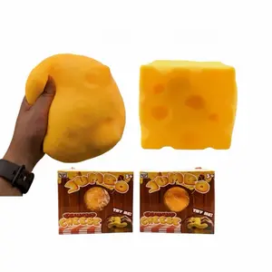 Jumbo Squishy Cheese Toy, Sensory Stuff Fidgets Squishies, New Needohs, Easter Gifts for Kids, Classic Novelty Squishy Toy for Hobbies