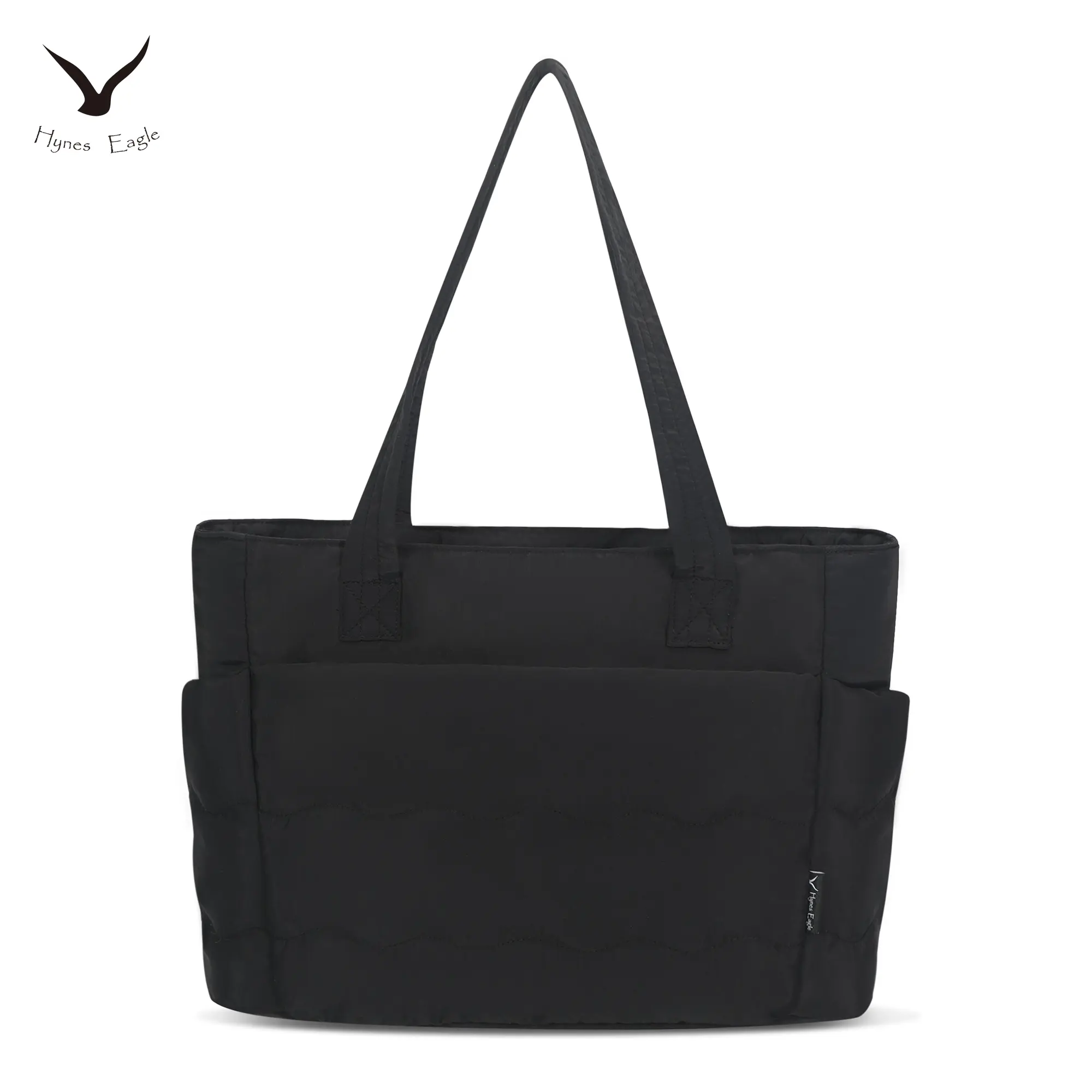 HYNES EAGLE Women's Puffer Tote Bag - Lightweight Nylon Work Bag for Travel & Commuting with Zip Closure, Fits 15.6 Inch Laptop, Casual Commuter Bag, Work Bags
