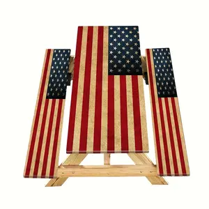 3pcs Set 6ft American Flag Picnic Table and Bench Fitted Cover Easy Install Flannel Backing Elastic Edge High Quality Wipeable Plastic Cover Vinyl Tablecloth for Home Goods Indoor Outdoor Patio