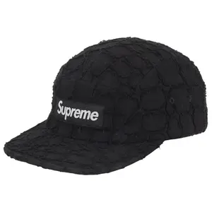 Supreme Frayed Croc Denim Camp Cap, from StockX